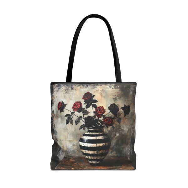 Elegant Floral Tote Bag – Vintage Rose Design