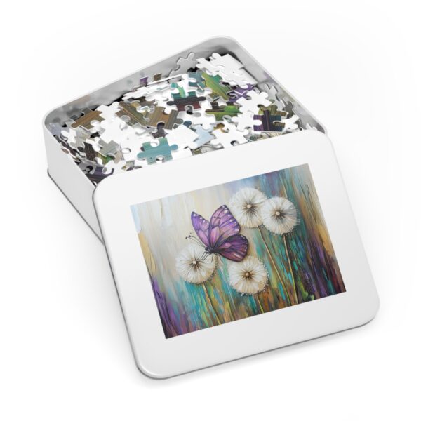 Butterfly Dandelion Jigsaw Puzzle with Tin – Relaxing Home Activity - Image 3