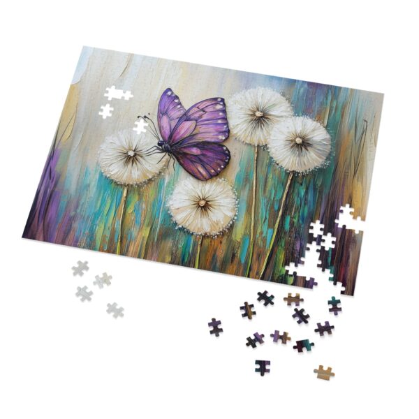 Butterfly Dandelion Jigsaw Puzzle with Tin – Relaxing Home Activity - Image 2