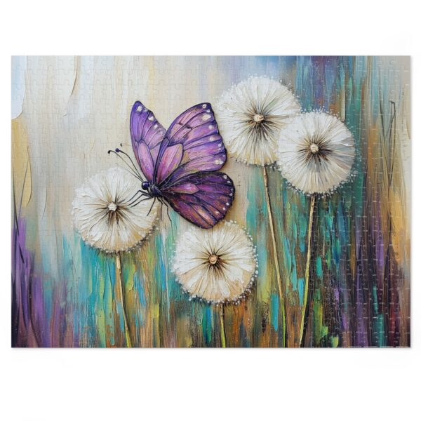 Butterfly Dandelion Jigsaw Puzzle with Tin – Relaxing Home Activity